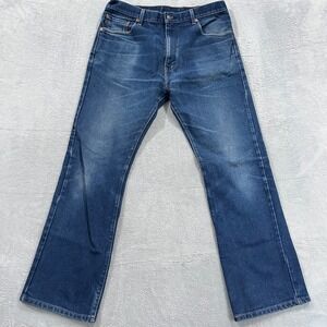 Levis 517 Boot Cut Jean Mens‎ 35x33* Blue Denim Western Rodeo Cowboy Y2K